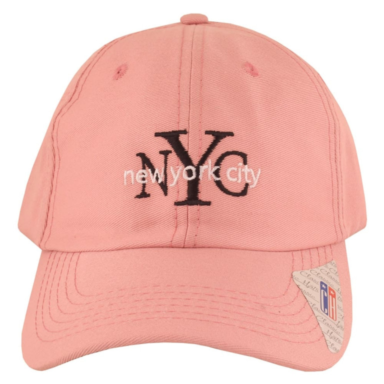 Boné Aba Curva Classic Hats New York City Rosa
