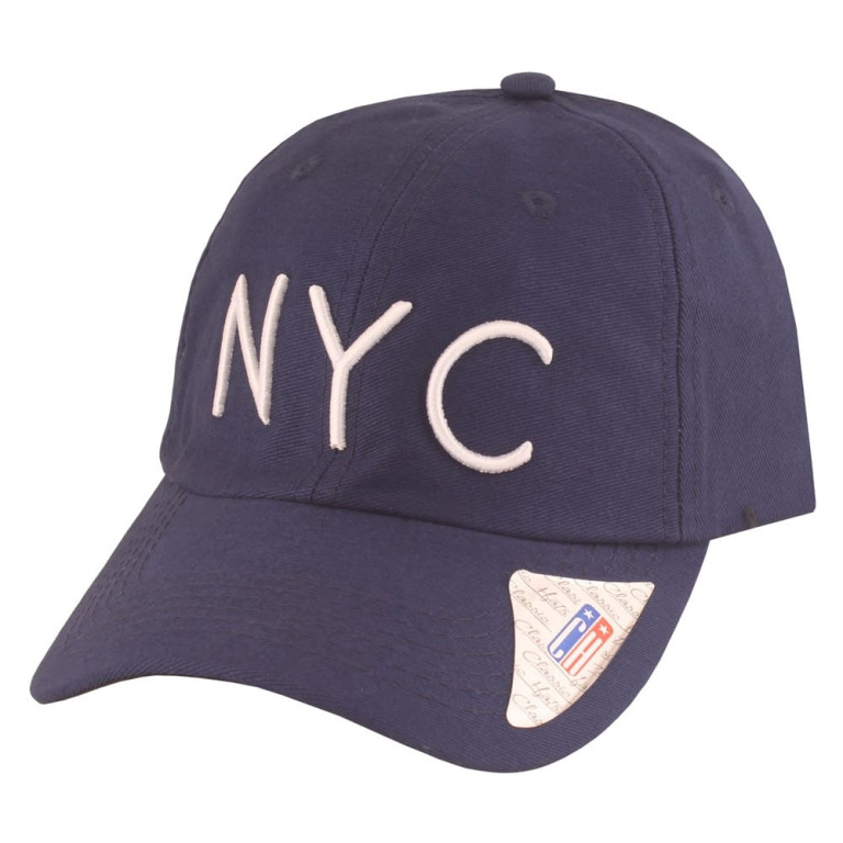 Boné Aba Curva Classic Hats NYC Marinho