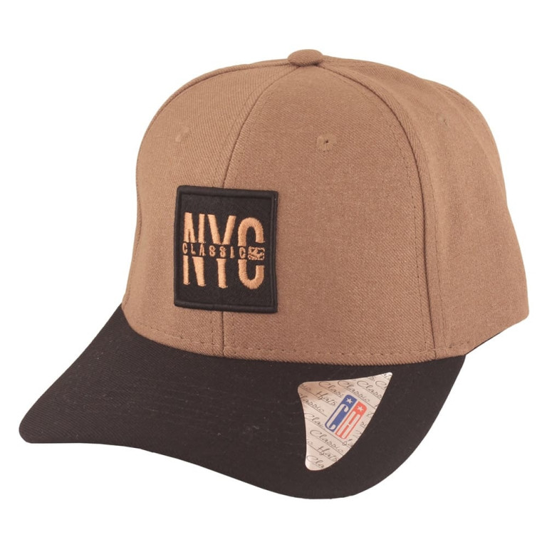 Boné Aba Curva Classic Hats NYC Marrom