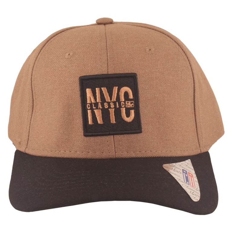 Boné Aba Curva Classic Hats NYC Marrom
