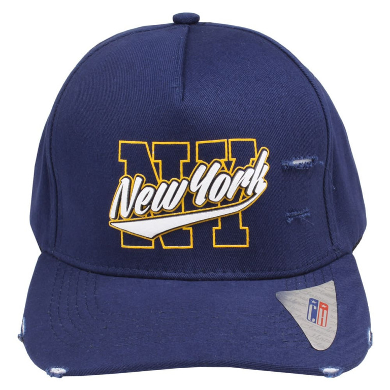 Boné Aba Curva Classic Hats Twill New York NY Marinho