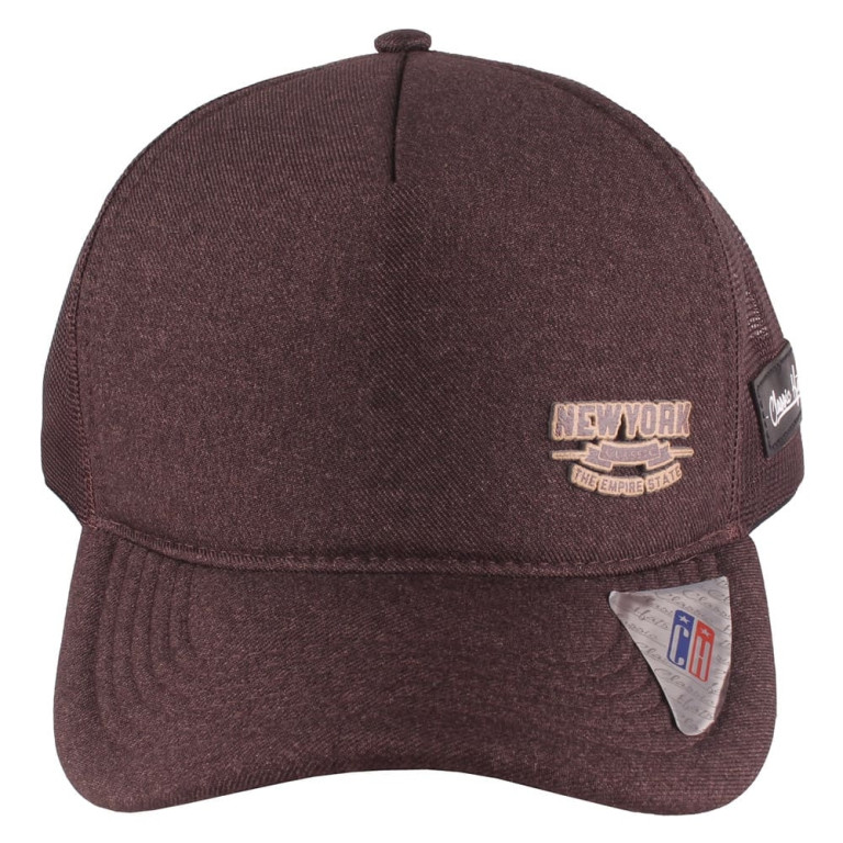 Boné Aba Curva Snapback Truker Classic Hats New York Marrom