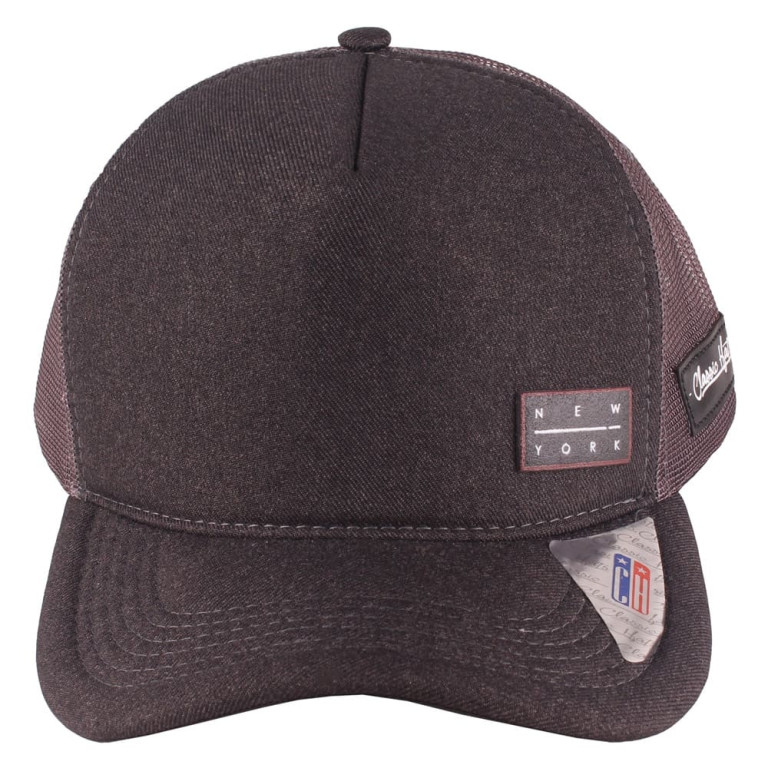 Boné Aba Curva Snapback Truker Classic Hats New York Preto