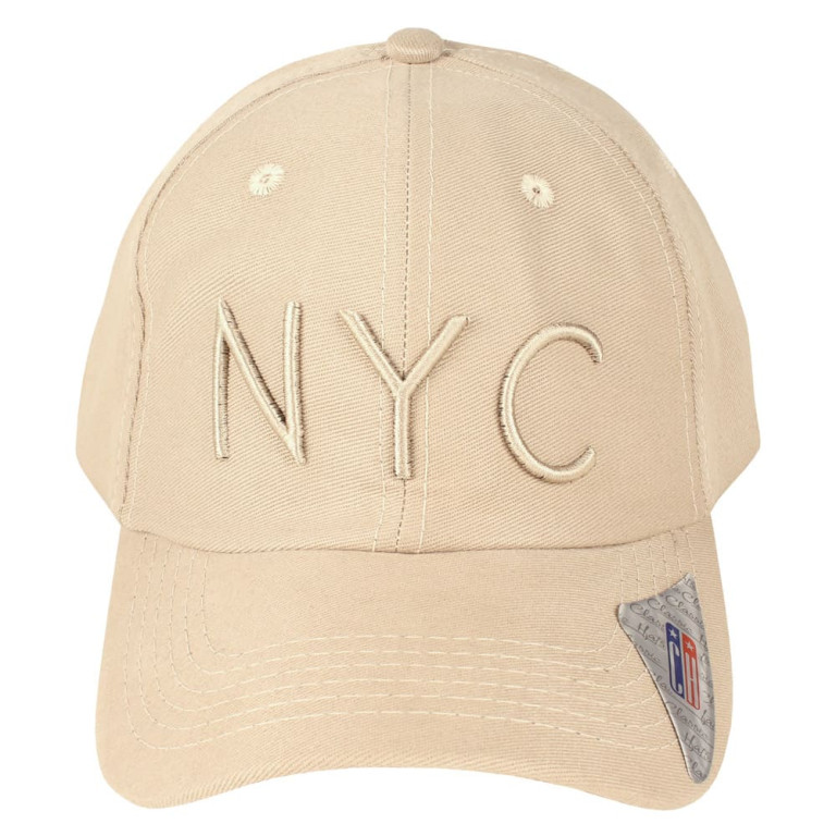 Boné Aba Curva Strapback Classic Hats NYC Bege