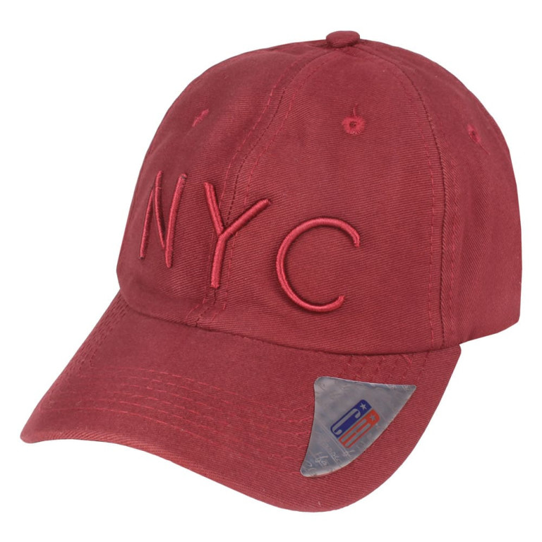 Boné Aba Curva Strapback Classic Hats NYC Vinho