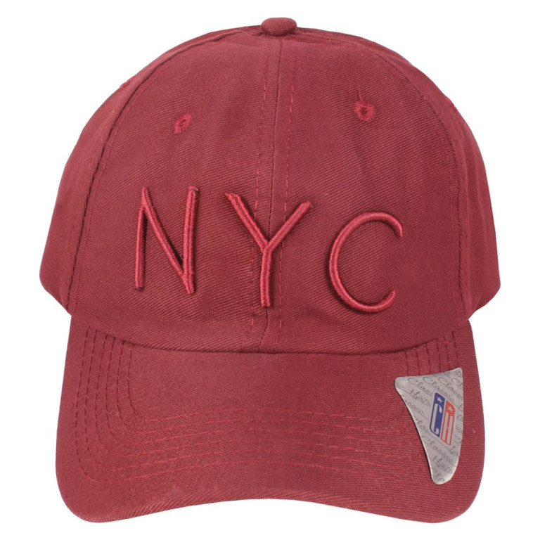 Boné Aba Curva Strapback Classic Hats NYC Vinho