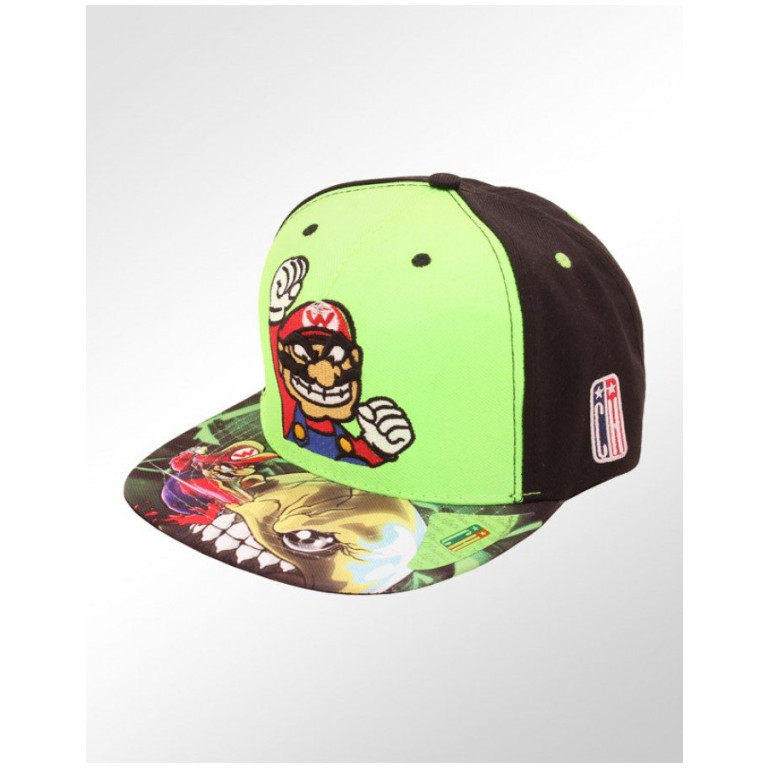 Boné Snapback Aba Reta Classic Hats Super Mario Bros 1