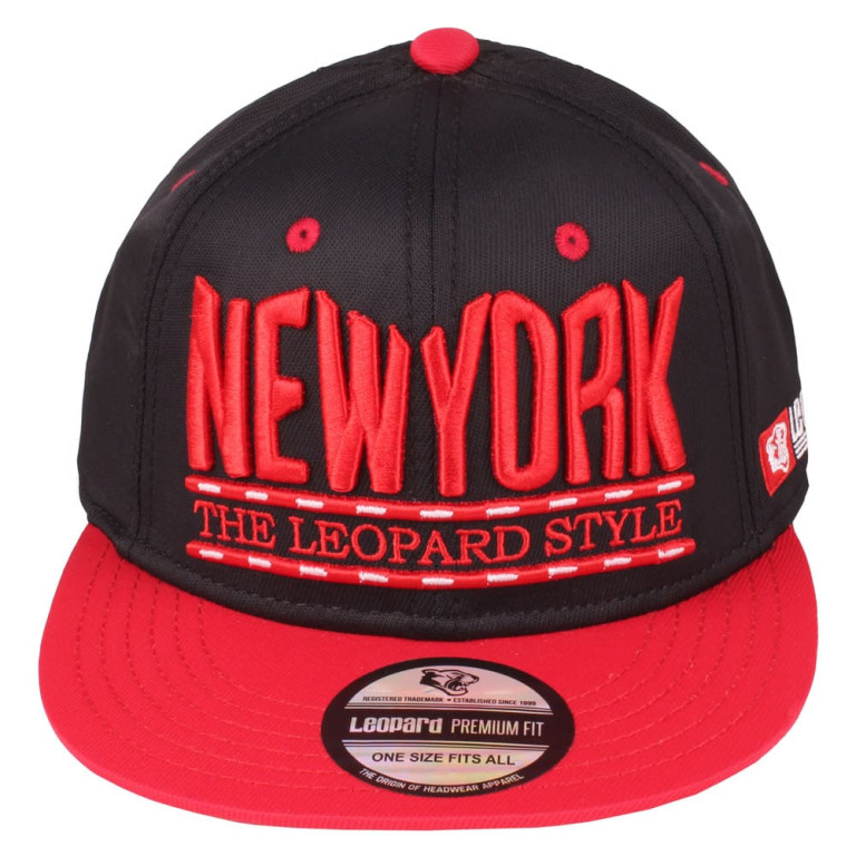 Boné Snapback Aba Reta Leopard New York Style