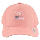 Boné Aba Curva Classic Hats NYC Rosa 2